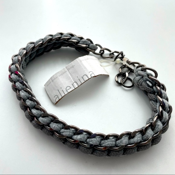 NWT Alienina Rope & Chain Statement Necklace - Picture 1 of 3